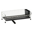 thumbnail image 6 of IRIS 1-tier Slim-sized Disk Rack with Drain Spout, Black, 6 of 10