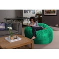 thumbnail image 4 of Sofa Sack Bean Bag Chair, Memory Foam Lounger with Microsuede Cover, Kids, Adults, 5 ft, Aqua Marine, 4 of 6