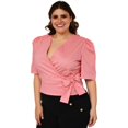 thumbnail image 2 of Blusa con moño Roman Fashion Talla extra 0914 rosa 40, 2 of 7