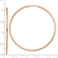 thumbnail image 2 of 14K Rose Gold 1.5mm Polished Endless Hoop Earrings (52 X 52.5) Made In Peru tf1435, 2 of 5
