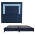 thumbnail image 1 of Box Base Cama King Size + Cabecera Bora Azul Marino, 1 of 7