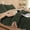 Dark Green, variant on 3D Jacquard Design Comforter Set, Ultra-Soft Warm Queen Size Sherpa Fur Plush 3-Pieces Sets Luxury Cozy Bedding with 2 Pillowcases (90"x90")