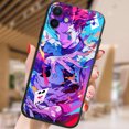thumbnail image 3 of Funda de silicona suave para teléfono móvil Apple, carcasa negra de Anime Hunter para iPhone 15, 14, 13, 12 Mini, 11, XS, XR, X, 8, 7 Pro Max Plus, 3 of 5