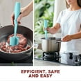 thumbnail image 3 of Meat Chopper for Hamburger, Premium Heat Resistant Masher and Smasher for Ground Beef, Ground Turkey and More, Nylon Ground Beef Chopper Tool and Meat Fork, Non Stick Mix Chopper (aqua), 3 of 16