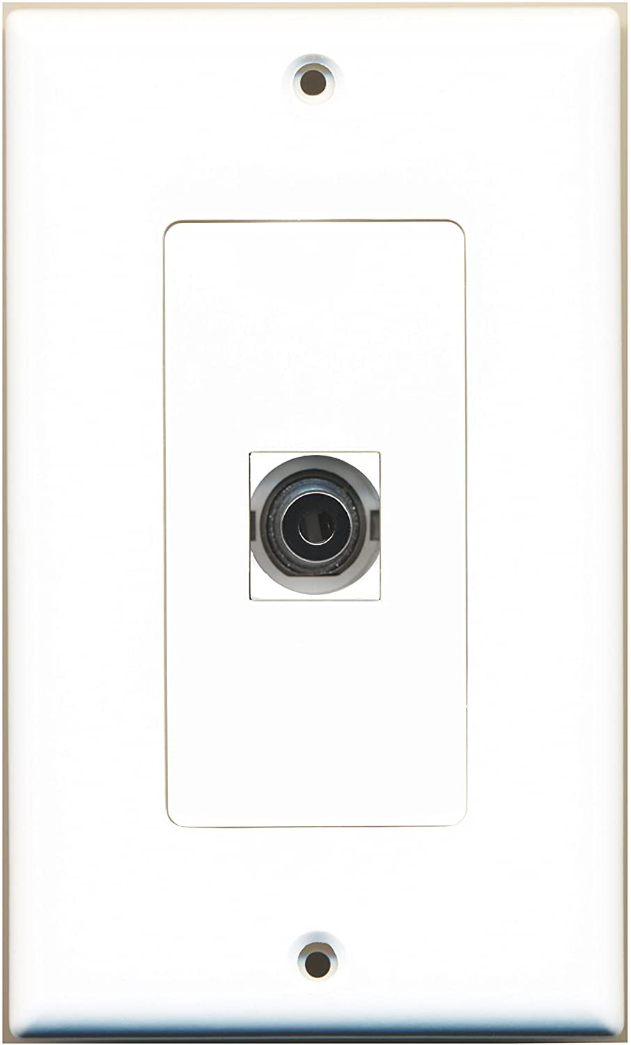 RiteAV 1 3.5mm AudioHeadphone Jack Port Wall Plate Decorative