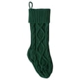 thumbnail image 1 of Gibobby Chimenea Medias de Navidad Clásica Con Grandes Medias de Navidad Decoraciones Medias Colgantes Interior Navidad Regalos de punto Decoración para el(Green), 1 of 5
