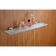 thumbnail image 2 of Swcorp AC-AZ006BN Caster Series Glass Shelf in Brushed Nickel, 2 of 3