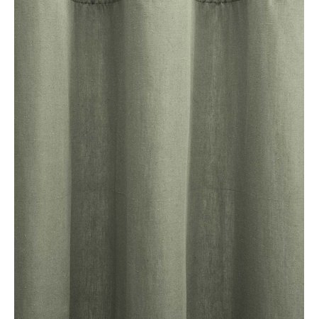Plow & Hearth Insulated Short Curtain Panel Tab Top  40 W x 45 L Moss Solid