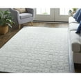 thumbnail image 2 of Feizy Redford Transitional Solid, White/Silver, 9' x 12' Area Rug Sheen Handmade Casual Geometric Floor Rug for Living room Bedroom, 2 of 8
