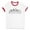 White/Red, variant on Skyline Boston Massachusetts Ringer Tee Shirt Unisex Large White/Black