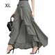 thumbnail image 4 of Jumpingount Pantalones de larga con volantes para mujer, pantalones holgados de pierna ancha, para la noche, fecha, vacaciones en la playa, Prendas para la parte inferior del cuerpo Gris SG, 4 of 6