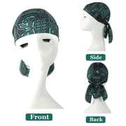 Wowstyle 4 Pcs Do Rags for Men Women Skull Cap Durag Cashew Print Hat Beanie Head Scarf Sweat Doo Rags Helmet Liner Cycling Sports Bandana