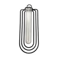 thumbnail image 2 of Gaecuw Black Wall Mounted Iron and Glass Vase, Minimalist Hydroponic BOTANICAL Holder, Small Hanging BOTANICALer for Bedroom and Study, 2 of 6