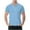 Sky Blue, variant on YLSDY Men's Muscle Slim Henley Shirts Crewneck Longline T-Shirt Gym Workout Athletic Shirt Tees with Button Pink L