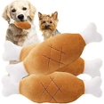 thumbnail image 1 of YOITEA - Paquete de 2 patas de pollo de peluche para mascotas, juguete chirriante para perros y gatos, juguetes masticables para perros pequeños, medianos y grandes, 1 of 5