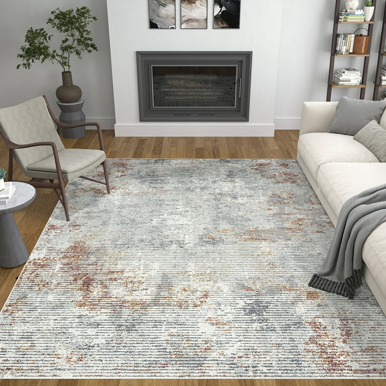Gray and rust living room deals