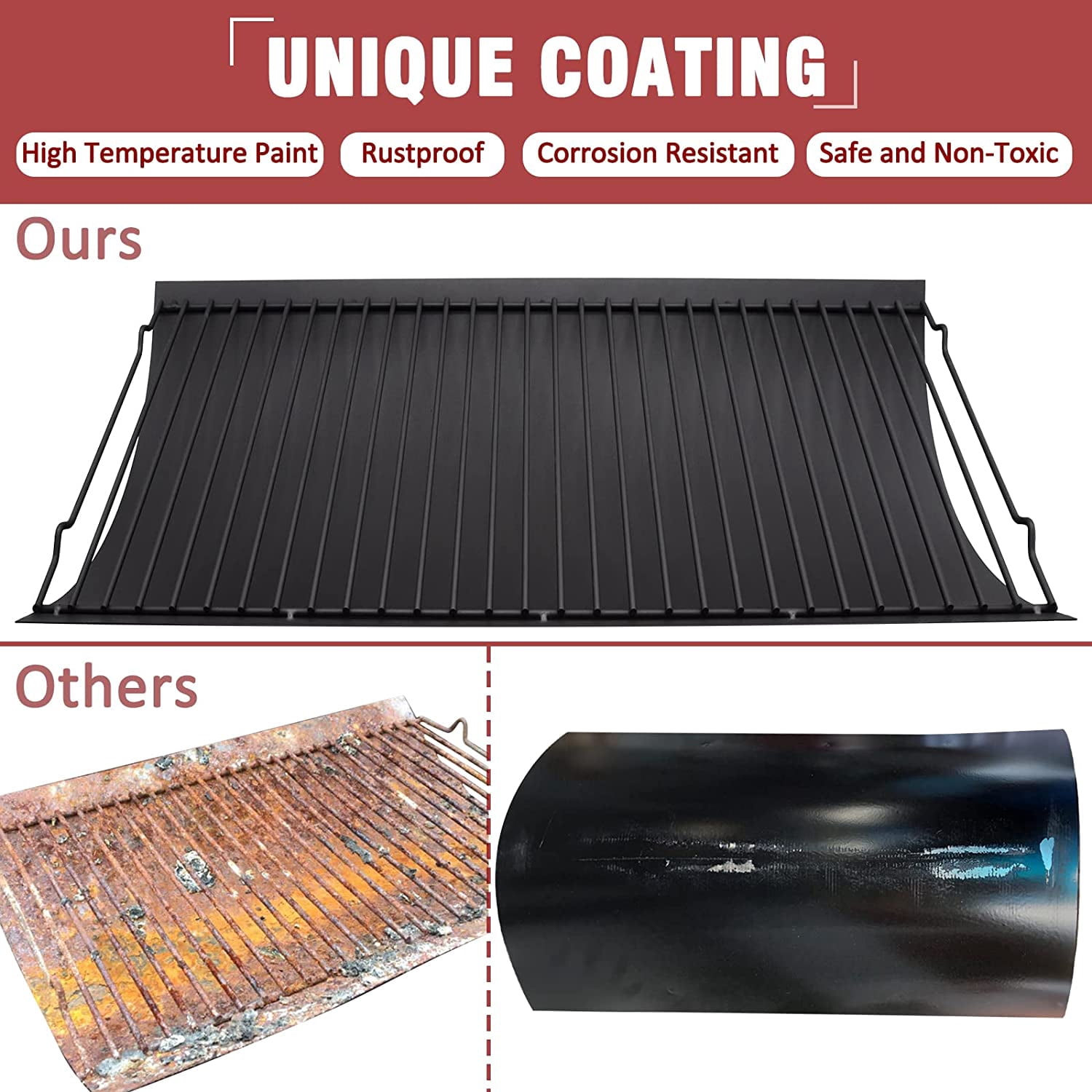 27 Inch Ash Pan Drip Pan Ashpan for Char-Griller 2121 E1224 2828 2929 1224 2727 2222 1324 Charcoal Grill, CB056-036 Ash Pan for Char-Broil 17302056