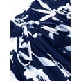 thumbnail image 5 of jinghuiyue Womens Floral Print Tiered Midi Skirts High Waist Flowy Ruffle A-Line Casual Summer Skirt M, 5 of 7
