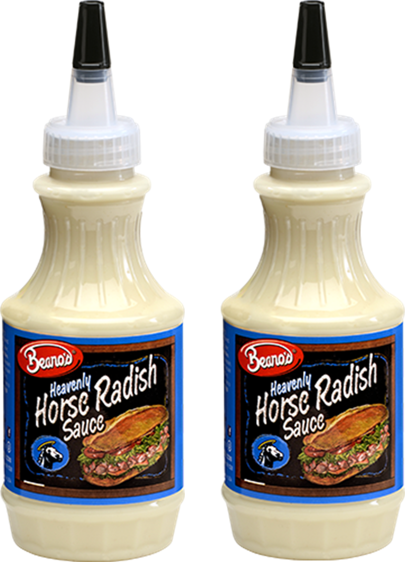 Beano's Heavenly Horseradish Sauce, 2Pack 8 Fl Oz Bottles
