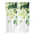thumbnail image 2 of nqOlkjepod Outdoor Curtains for Patio Waterproof, Summer Green Leaves Outdoor Privacy Panels Grommet, Simple Eucalyptus Branch Plants Blackout Outside Curtains for Porch/Cabana 54"x108", 2 Panels, 2 of 8