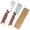 A005- Clear (Peeler + Scallion Peeler Set), variant on 2 Pack Julienne Peeler 8.3 Inch Wood Handle Multifunctional Stainless Steel Fruit Vegetable Peeler Home Bar Use