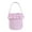 Pink, variant on Easter Gingham Baskets for Children Cute Hunt Eggs Bucket Bag with Handle Plaid Pattern Candy Totebag for Home Party Birthday Decor