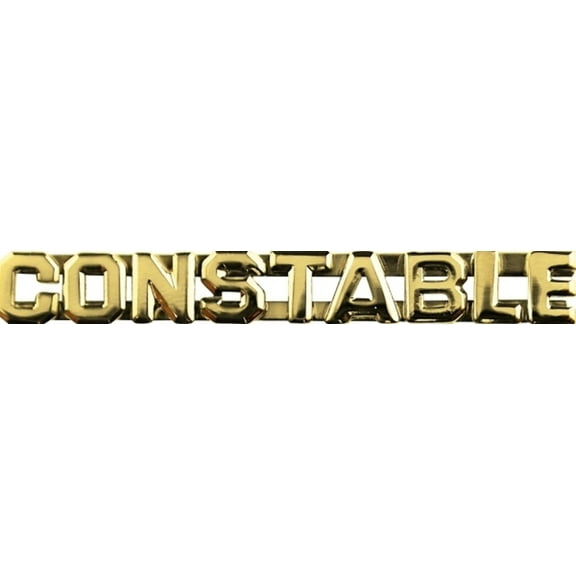 Hero’s Pride CONSTABLE Metal Insignia Pins – Gold – 1/4" High – Pair