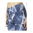 thumbnail image 4 of Reebok Womens 7/8 Length Stretch Compression Athletic Pants, Blue, Medium, 4 of 5