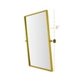 thumbnail image 5 of Elegant Decor Rectangle Pivot Mirror 24X32 Inch In Gold, 5 of 9