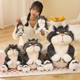 thumbnail image 2 of Juguete de peluche de dibujos animados Kawaii para niños y niñas, muñeco de gato negro suave, almohada de Animal, regalo de cumpleaños y Halloween, 15-60cm, 2 of 5