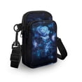 thumbnail image 3 of HELLHERO Mystic Blue Rose Galaxy Crossbody Bags Polyester with Zipper Closed Women Crossbody Bag for Daily Use, 3 of 7