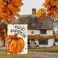 thumbnail image 2 of Sm:)e Watercolor Pumpkin Polka Dot Fall Garden Flag 12x18 Inch Double Sided, Autumn Small Banner Yard Sign Outside Decoration, 2 of 7
