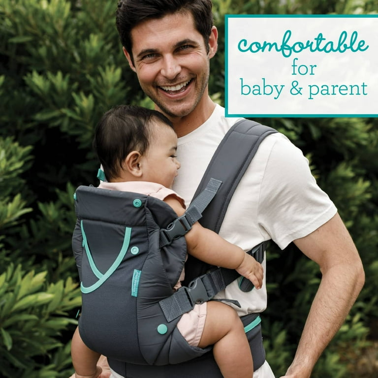 Infantino Carry On Active Multi Pocket Baby Carrier 4 Positions 8 40lbs Gray Walmart
