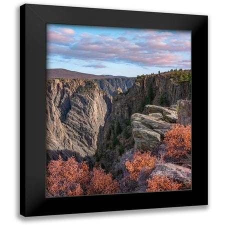 Fitzharris, Tim 12x14 Black Modern Framed Museum Art Print Titled - Devils Overlook-Black Canyon of the Gunnison National Park