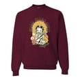thumbnail image 1 of Wild Bobby, Betty Boop Good Vibes Only Betty Boop Unisex Crewneck Sweatshirt, Maroon, Medium, 1 of 5