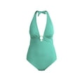 thumbnail image 3 of Sofia by Sofia Vergara Ring Front Plunge Halter One Piece, 3 of 5