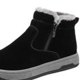 thumbnail image 2 of Botas de nieve Hombres Zapatos antideslizantes al aire libre Cremallera Forrado de piel Botas de nieve Botines impermeables Likrtyny  Tenis De Mujer Tenis De Hombre, 2 of 7