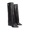 thumbnail image 3 of XY London Bottes Hautes pour Femmes Rayna à Col Plié, 3 of 5