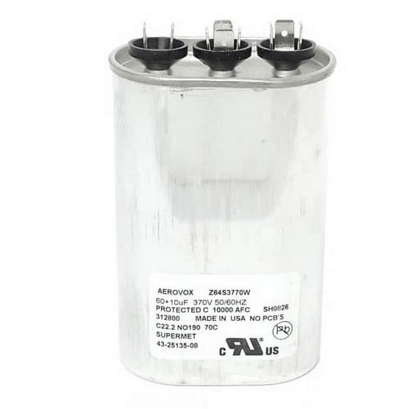 43-25135-08 - OEM Rheem Capacitor 60/10 uf 370