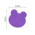 thumbnail image 2 of Makeup Brush Cleaning Mat - Silicone Brush Cleaning Pad - Portable Make Up Brush Cleaner - Cosmetic Brush Scrubber, Washing Tool with Big Suction Cups, 2 of 5