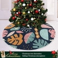 thumbnail image 6 of FMSHPON Jungle Fruits Xmas Christmas Tree Skirt Stand Mat for Holiday Party Decoration Indoor Outdoor 48 inches, 6 of 6