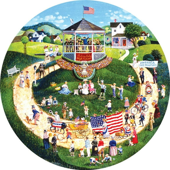 SunsOut 4th of July Parade - 500pc Jigsaw Puzzle