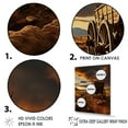 thumbnail image 3 of Designart "Horizon With An Old American Cart In Texas I" Old American Cart Floater Framed Wall Art Living Room, 3 of 5