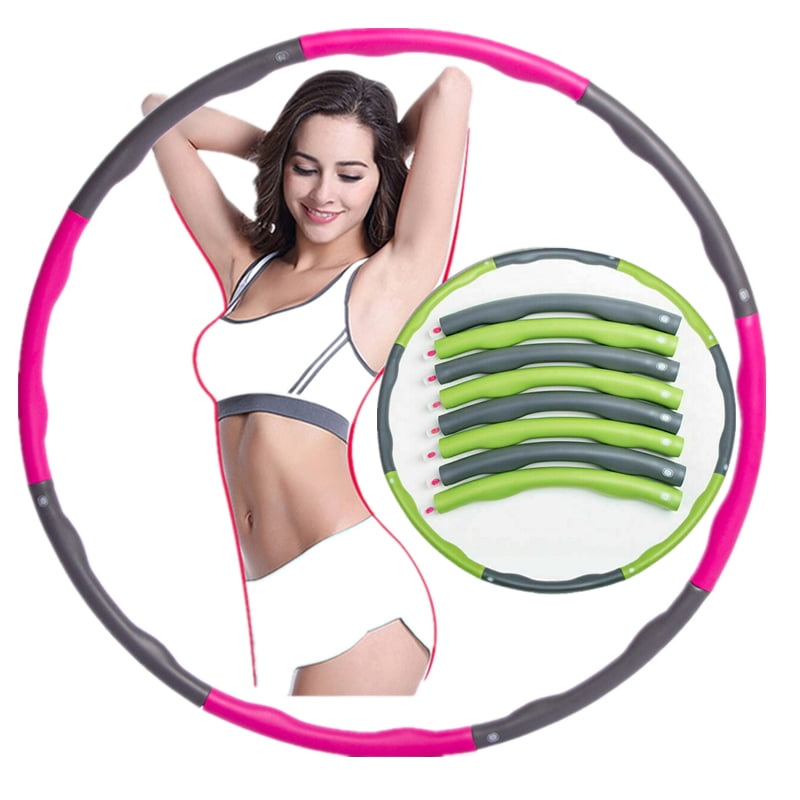 8 Section Detachable Fitness Hoop for Adults Weighted Hoop for Exercise