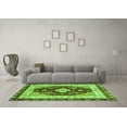 thumbnail image 3 of Ahgly Company Indoor Round Abstract Green Modern Area Rugs, 6' Round, 3 of 4