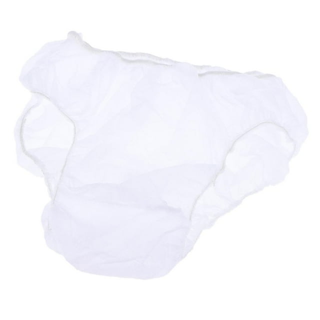 50 Piezas de Bragas Desechables para Mujeres Y Hombres, Incontinencia Posparto, Spa, Extra Elásticas , Blanco Weiß Salvador Dali Ropa interior de viaje