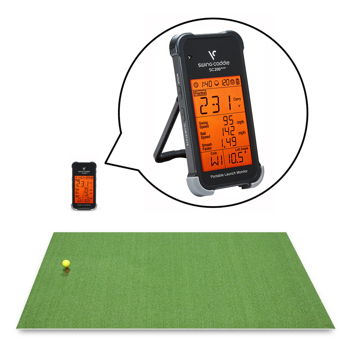 portable golf shot tracker