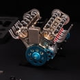thumbnail image 5 of TECHING v8 Engine Model kit That Works Metal Mechanical Metal Assembly DIY Car Engine Model Kit 500+Pcs Educational Experiment, 5 of 9