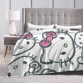 thumbnail image 5 of Hello Kitty Throw Blanket, Cozy Flannel Blankets For Boys Girls, Super Soft Warm Blanket For Couch Sofa Bed, 5 of 9