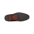 thumbnail image 3 of STACY ADAMS Mens Black Mixed Media Heel Pull-Tab Brogue Cushioned Eyelet Finnegan Wingtip Toe Stacked Heel Lace-Up Leather Dress Boots Shoes 8.5 M, 3 of 7